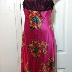 BeBe Pink Silk Slip Dress